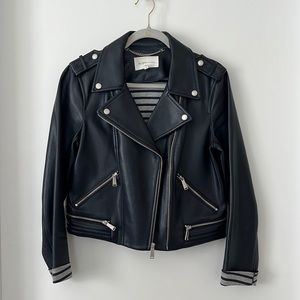 BCBG leather moto jacket